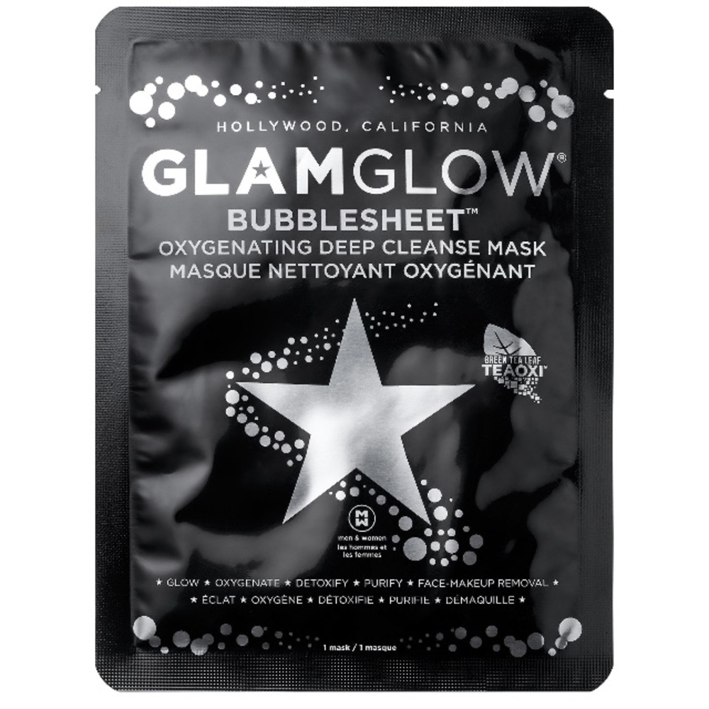 Glam Glow Bubbling Face Sheet Mask Set of 2